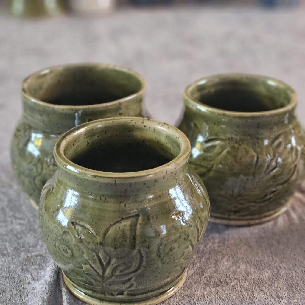 Gröna småvaser